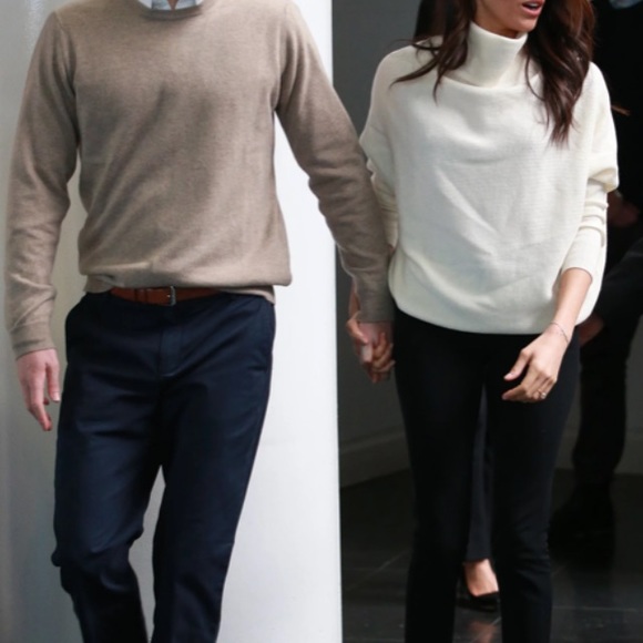 All Saints Ridley Cashmere Cream White Sweater Turtleneck ASO Meghan Markle - Picture 4 of 6